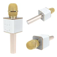 Микрофон-колонка Q9 Bluetooth+FM золото