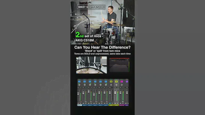 Can You Hear The Difference? Sennheiser e604 vs AKG C518M – Tom Mic Bleed on Mapex Horizon Kit 🥁🎤