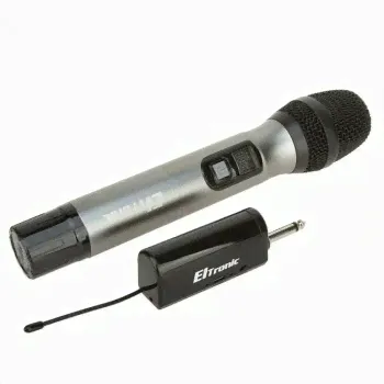 Микрофон караоке ELTRONIC беспроводной 10-06 (черный) (Код:УТ000038781)