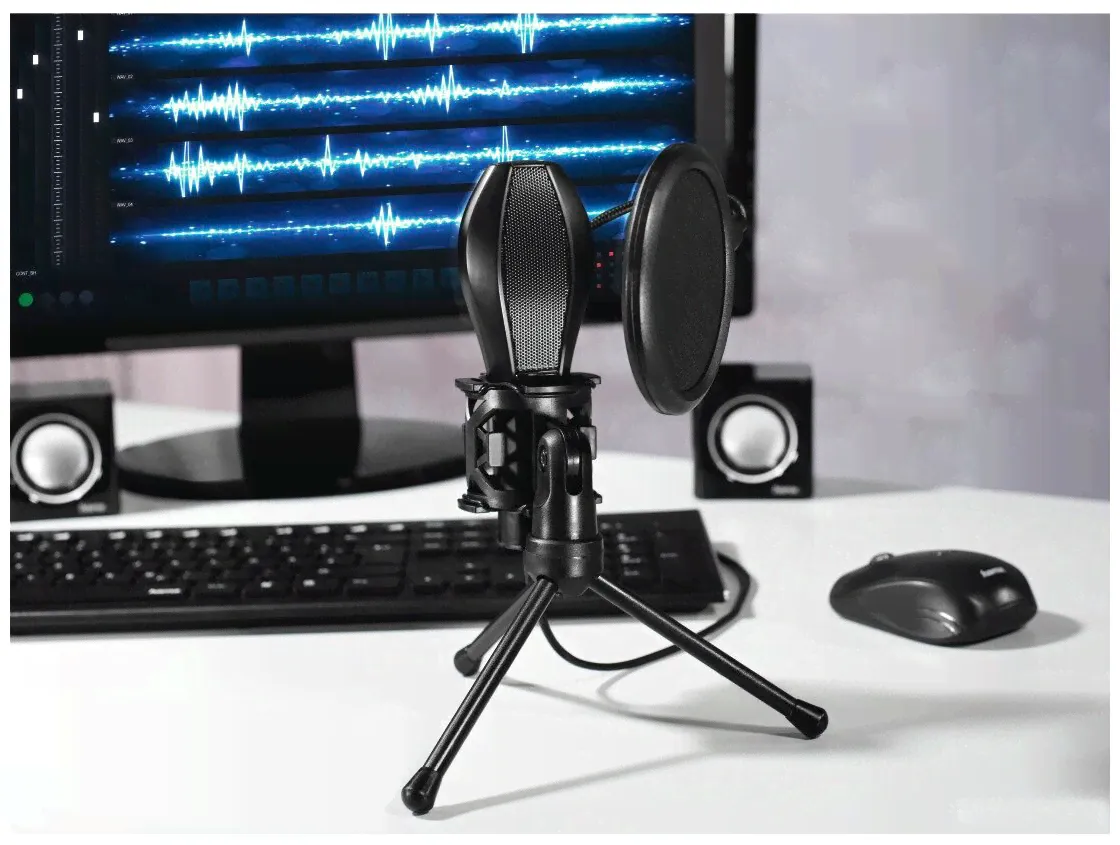 Hama Микрофон Hama Stream 2м черный USB микрофоны-2