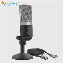 FIFINE USB конденсаторный микрофон для компьютера, профессиональный записывающий микрофон для встреч по Skype, обучающая игра one line 670-1
