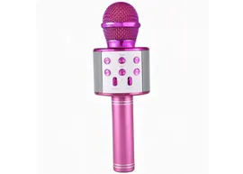 Караоке-микрофон Wster WS 858 Bluetooth Розовый