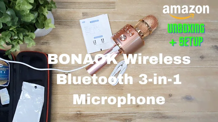 BONAOK Wireless Bluetooth 3-in-1 Microphone | Unboxing and Setting Up
