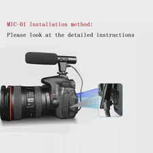 🛍 Микрофон для цифровой зеркальной камеры MIC-01, микрофон для цифровой видеокамеры, профессиональный микрофон для записи