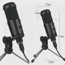USB-микрофон со штативом, конденсаторный микрофон для подкастов, компьютеров, для записи игр, прямых трансляций, Youtube (art.: 3920b742c32e6)