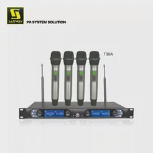 8845C, четырехканальный беспроводной микрофон с ручками для караоке