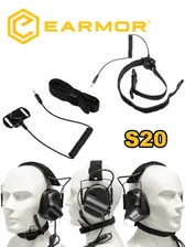 Ларингофон-микрофон на горло Earmor S20 (для наушников M32/M32H/M32X)
