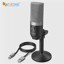 USB -микрофон Fifine для ноутбука и компьютеров для записи потокового голоса подкастинга для аудио и видео K670