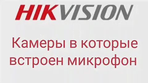 камеры в которые встроен микрофон