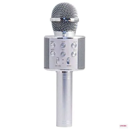 Караоке Микрофон Блютуз Magic Acoustic Superstar/Bluetooth микрофон для Девочек Мальчиков Взрослых/Караоке 3-в-1/MA3001PK Superstar, розовый