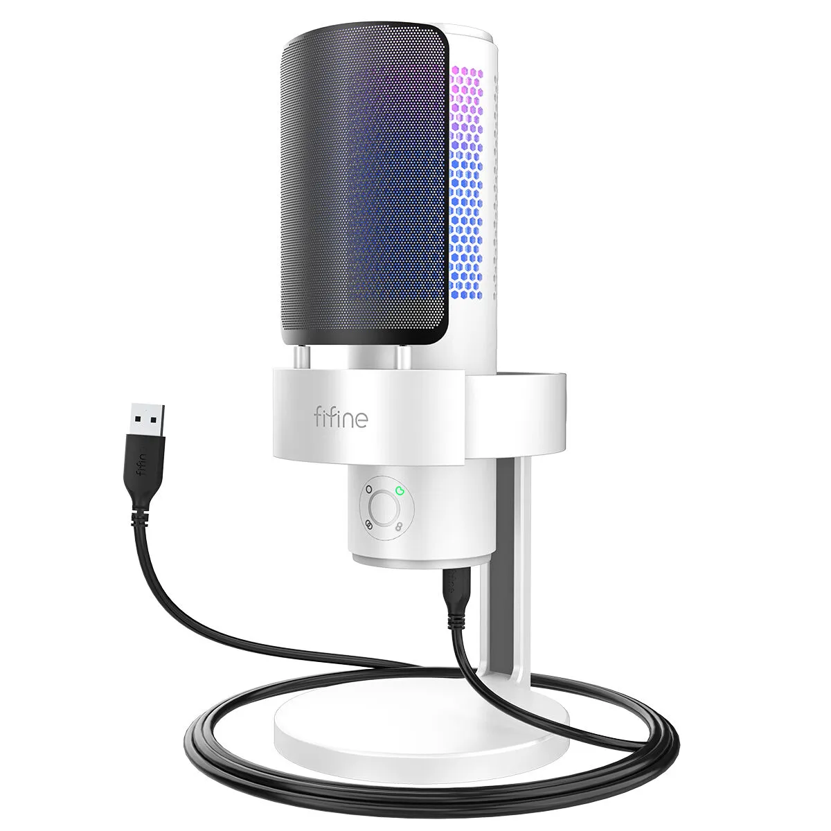 Конденсаторный USB-микрофон FIFINE AmpliGame A9 (White) Микрофон Fifine