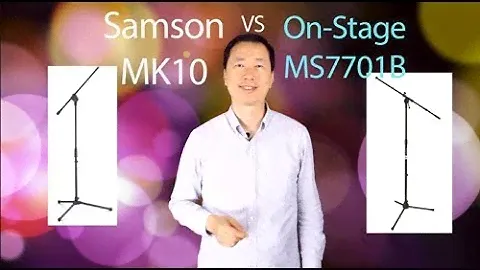 Сравнение микрофонной стойки Samson MK10 и On-Stage MS7701B