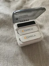 🛍 Беспроводной петличный микрофон, Comica Vimo S 2.4G Компактный беспроводной петличный микрофон с чехлом для зарядки для смартфона iPhone Android, поддерж...